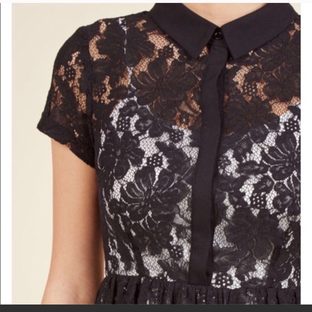 Nwot Lace Collared Dress - image 3